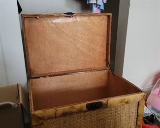 $35 Rattan and bamboo storage box