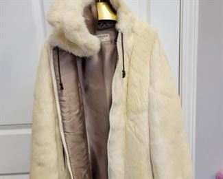 $50rabbit fur coat, size small