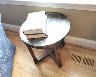 $20 green marble top small side table
