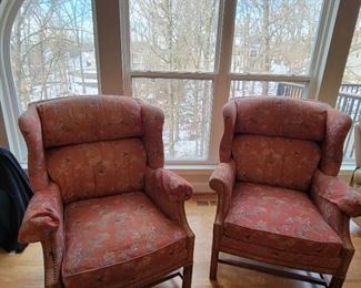 $75 2 wingback chairs by Sherrill