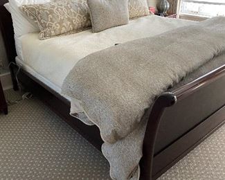 sleigh bed king with mattress