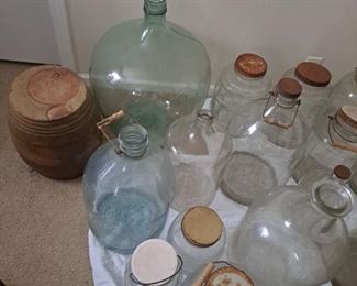 Old Large 5 Gal. Glass Water Bottles