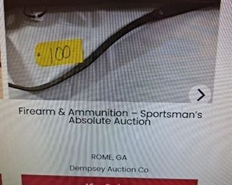 Guns 100 plus (Go to Dempsey Auction, Rome, Ga)