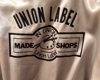Union made electrical 660 satin jacket 