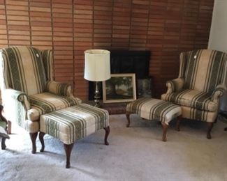 2 chairs and 2 ottomans $75