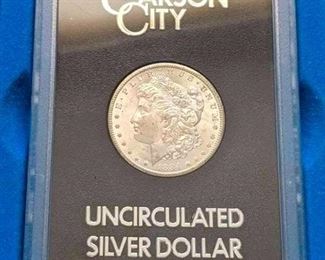 1884 Carson City CC Morgan Silver Dollar, Coins