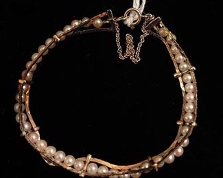 14K and Pearl Bracelet