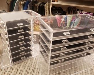 jewelry boxes, lots of costume jewelry