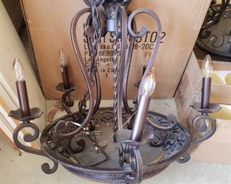 lots of lighting fixtures
