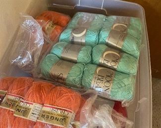 Tons of Italian and french yarns. Mohair, emu, wool and many more