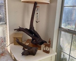 Sought after MidCentury Driftwood Lamps, 