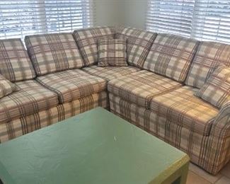1 of 2 Sectional Re-Upholstered by Al's Upholstery Inc. 