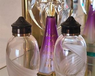 1 of 2 Lenox Crystal Salt & Pepper Shakers