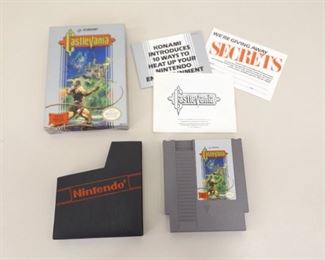Nintendo NES CastleVania Game w/Original Box, Papers, and Foam Insert
