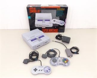 Super Nintendo SNES Gaming System With Original Box
