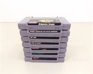 Lot of 7 Original Super Nintendo SNES Games
