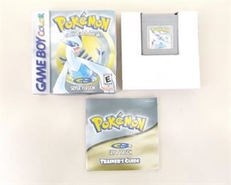 Gameboy Pokemon Silver Game w/Original Box, Papers, and Insert
