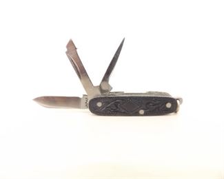 Antique .925 Sterling Silver Miniature Keychain Pocket Knife
