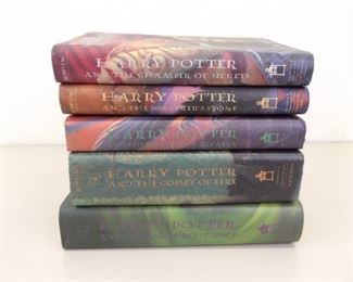 First Edition Later Printings "Harry Potter" First 5 Books by J.K. Rowling
