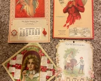 Antique 1920’s & 1930’s Calendar’s 