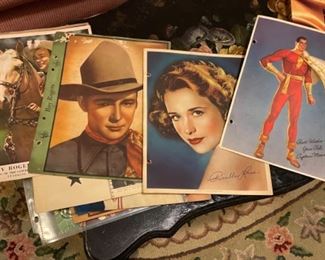 Vintage signed Movie star pictures