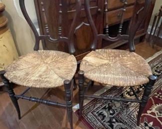 Antique Rush Bottom Chairs