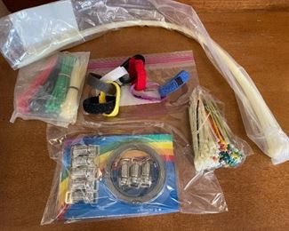 100+ Pieces 8 Piece Hose Clamp Set 7 24 Inch Heavy Duty Cable Ties Velcro & Many Small Cable Ties 