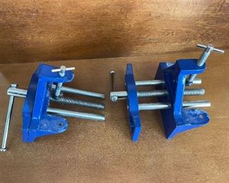 Two 6 Inch Heavy Duty Carpenters Vise with Clamp
