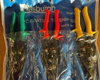 3 Piece Aviation Tin Snip Set by Pittsburgh