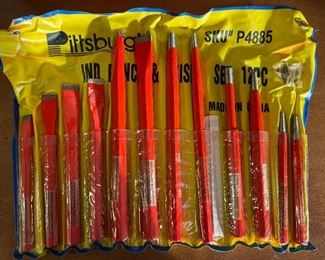 12 Piece Ind Punch & Chisel Set by Pittsburgh