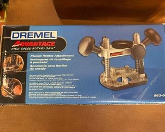 Like NEW Plunge Router Attachment for Dremel Advantage High Speed Rotary Saw in Original Box