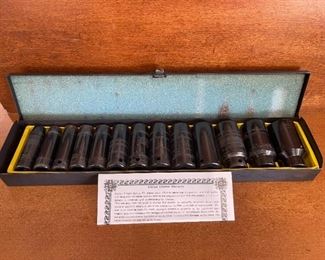 Pittsburgh 13 Piece 1/2 inch Drive SAE Impact Deep Socket Set