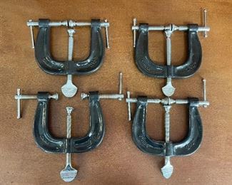 4 NEW 3 Way C-Clamp 2 1/2-Inch Pittsburgh Adjustable Clamp Forged