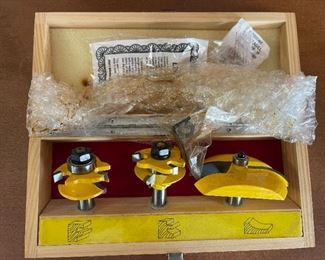 Like New Set Economy Doormakers Bit Set C3 Carbide Cutting Tip Lifetime Carbide