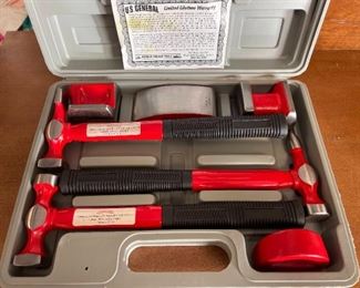 NEW Auto Body Fender Repair Hammer and Dolly Set 7 Piece Car Body Repair Tool Kit
