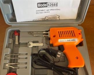 Soldering Gun Model 42685 Chicago Electric Power Tools Like New Condition Instructions & Case Included