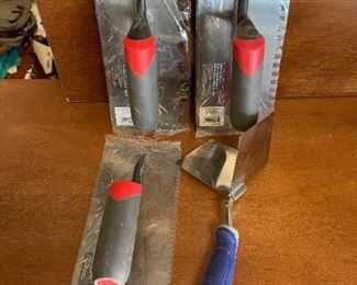 4 Items NEW 3 Premium Trowels For Small Medium & Large Format Tile & 1 Corner Kobalt Trowel 
