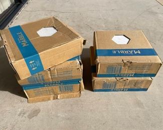 NEW 5 Cases of Natural Marble Tiles 12 Inch x 12 Inch 10 Tiles Per Case