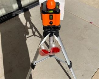 Like New Cen Tech Rotary Laser Level Kit with Instructions and Goggles Included