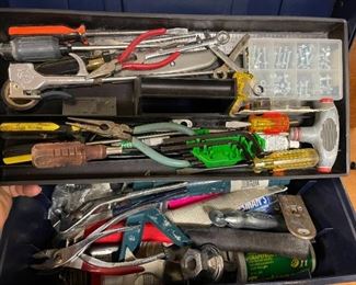 Blue Tool Box #4 Full of Various Tools