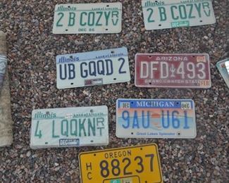 LICENSE PLATE COLLECTION, NEWER ONES TOO