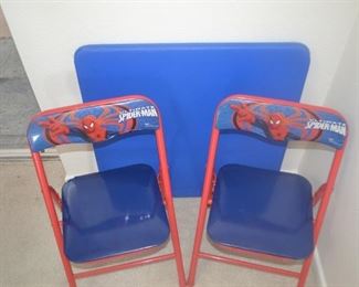 BRAND NEW KIDS SPIDER MAN TABLE AND CHAIRS