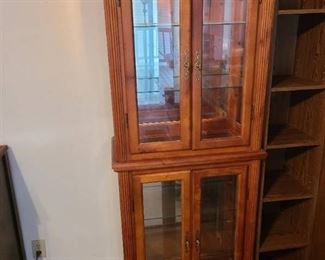 Lighted display cabinet 27x72x14