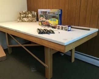 Handmade train table