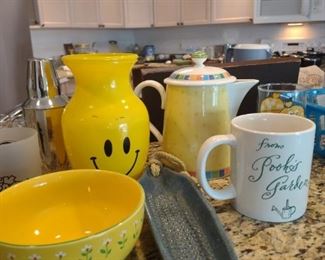 Misc  Fiesta Yellow Tea/Coffee Pot. from Pooh's Garden large Mug