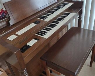 Organ, not working & Bench. Will sell the bench separately.  Make an offer on the organ for parts?