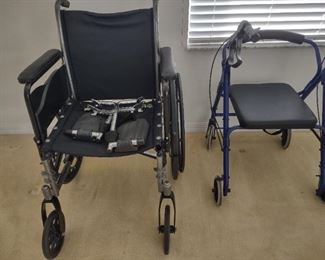 Wheel Chair & Walker with Seat