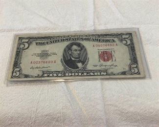 1953 $5 U.S. Note