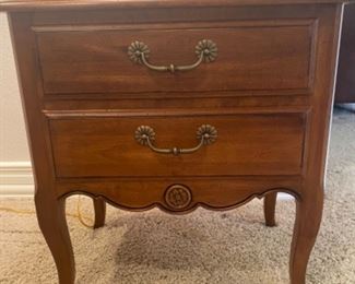 Ethan Allen 2 Drawer Table
