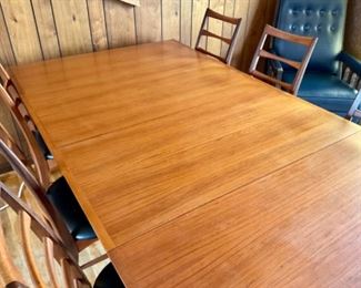 MCM vintage teakwood Dining table by Arne Vodder for Sibast Mobler 